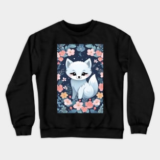 Kawaii arctic fox Crewneck Sweatshirt